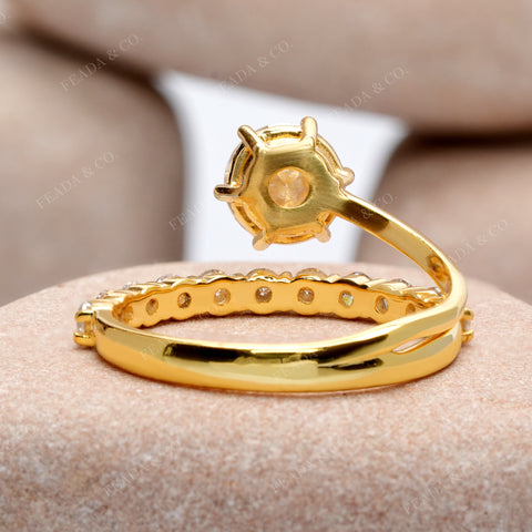1.542 CT Round Cut Colorless Engagement Ring