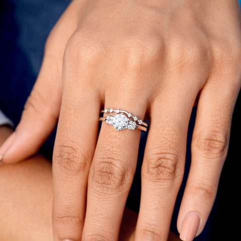 1.206 CT Round Cut Colorless Engagement Ring