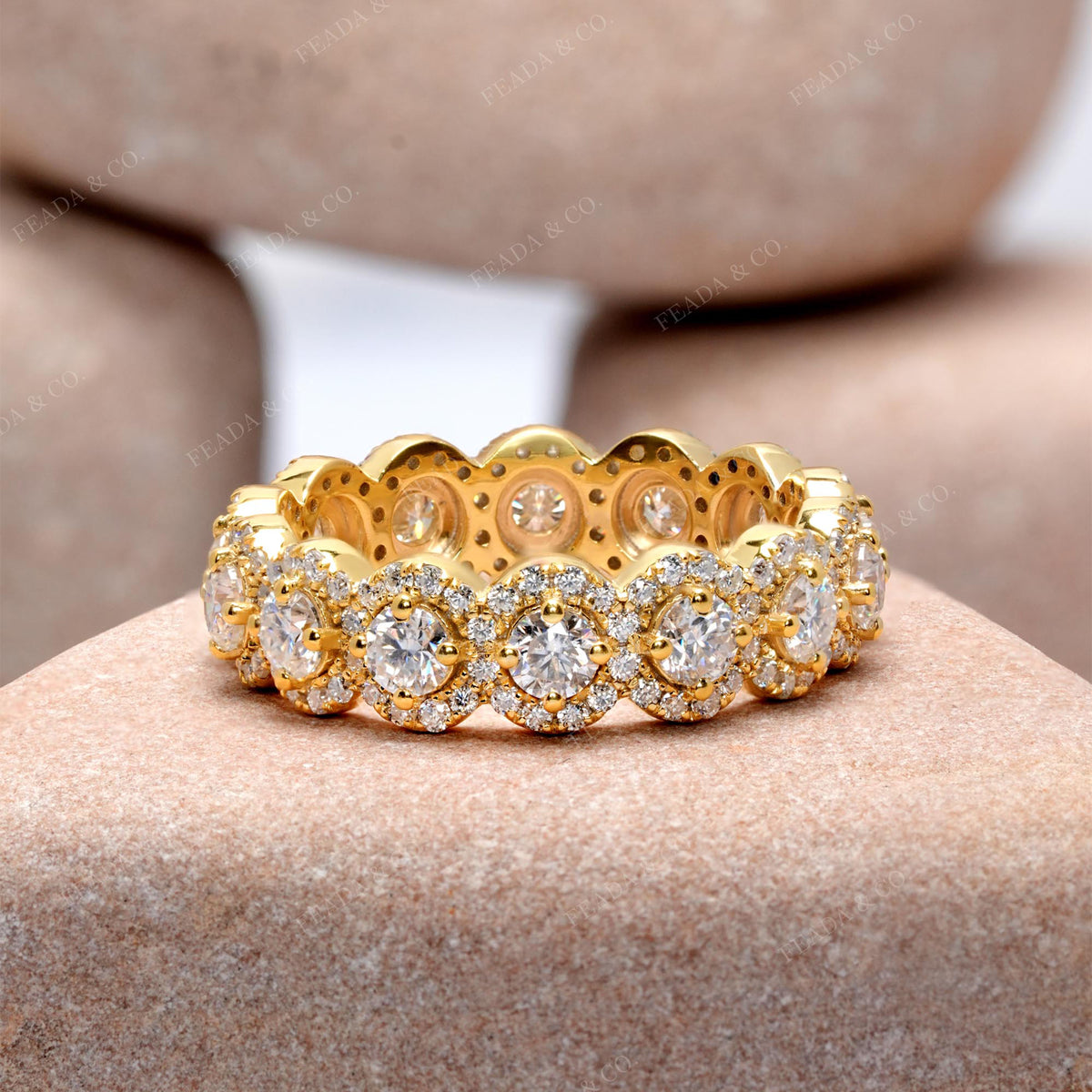 2.128 CT Round Cut Colorless Engagement Ring