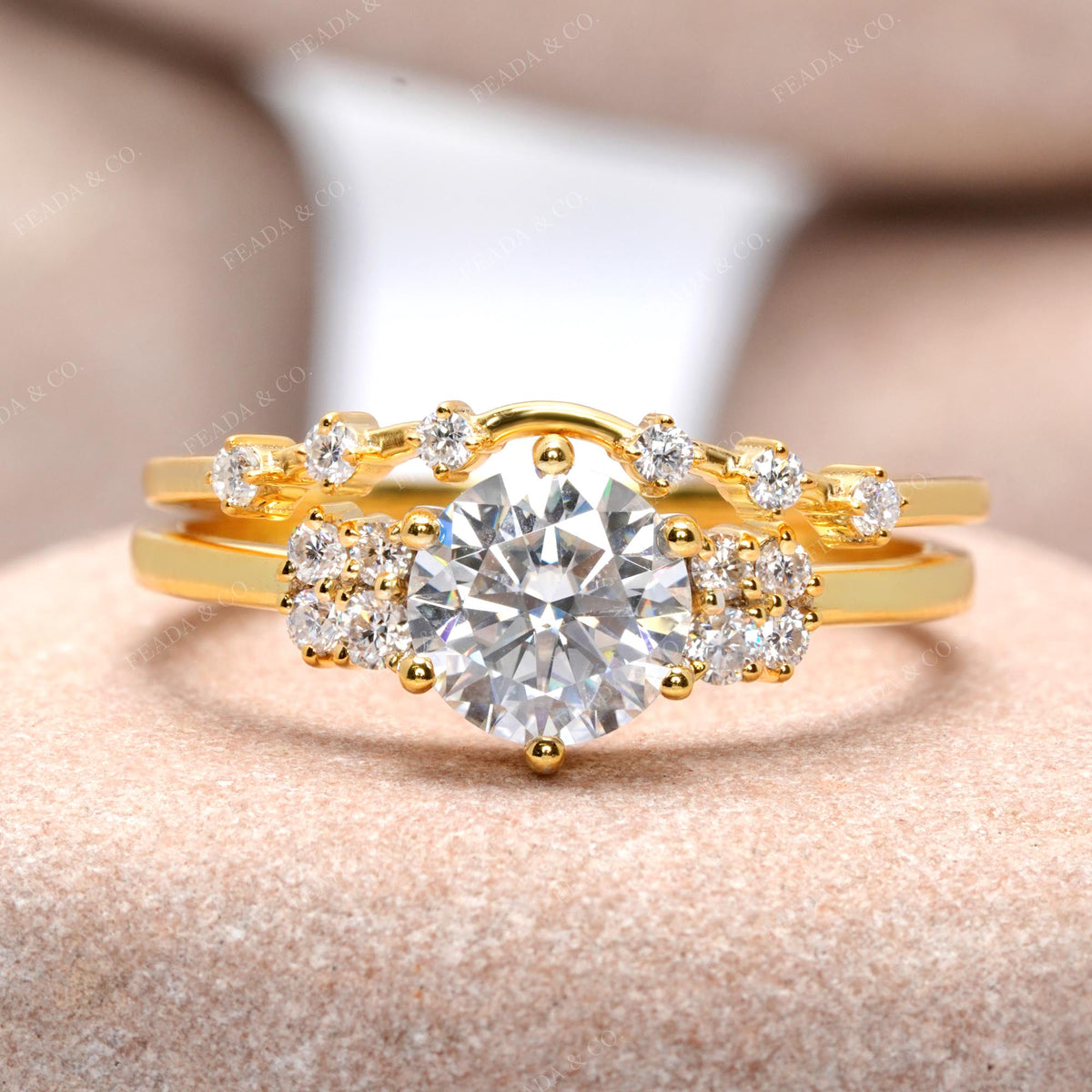 1.206 CT Round Cut Colorless Engagement Ring