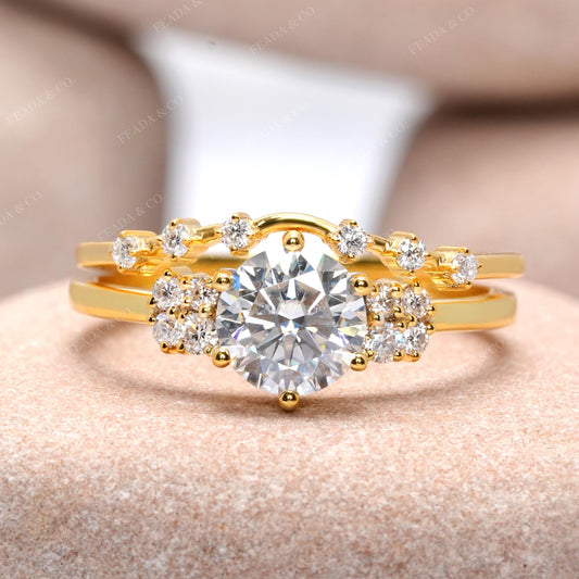 1.206 CT Round Cut Colorless Engagement Ring