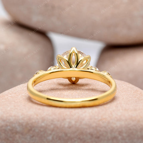 1.85 CT  Round Cut Colorless Engagement Ring