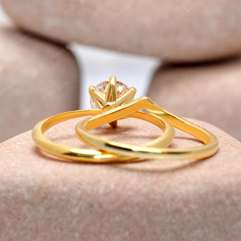 1.23 CT Round Cut Colorles Engagement Ring