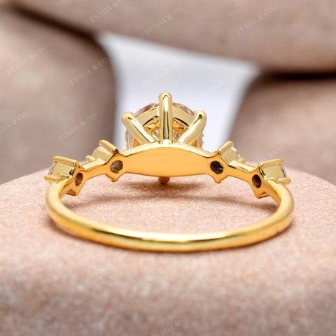 1.18 CT Round Cut Colorless Engagement Ring