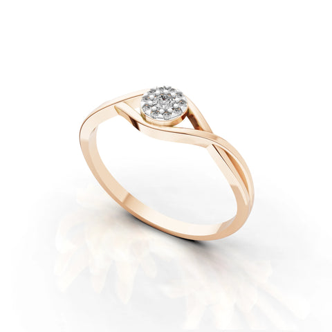 Floral Flare Minimal Ring