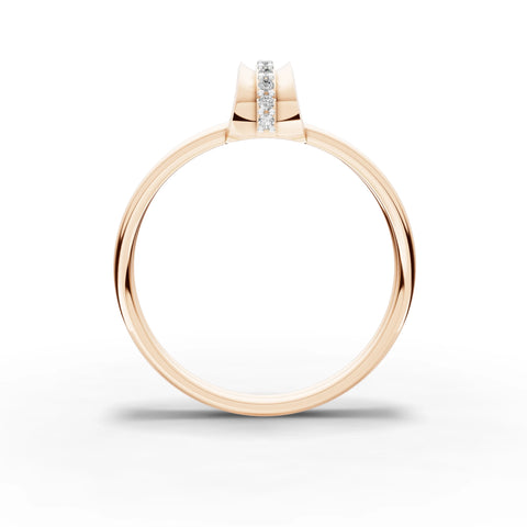 Moonkiss Petal Minimal Ring