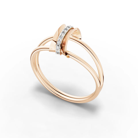 Moonkiss Petal Minimal Ring