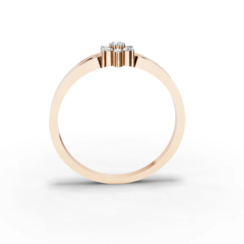 Blissbud Diamond Petal Delicate Ring