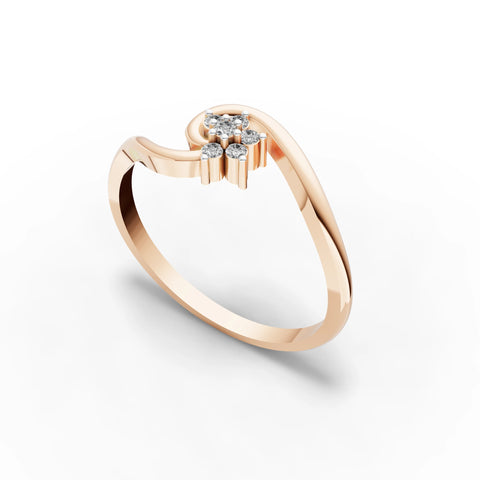 Floral Whisper Minimal Ring