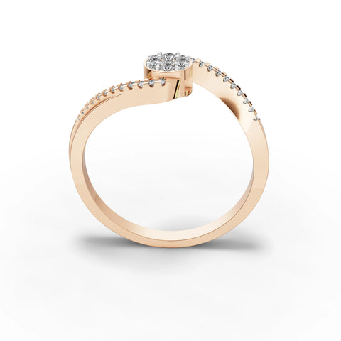 Wave Gleam Minimal Ring