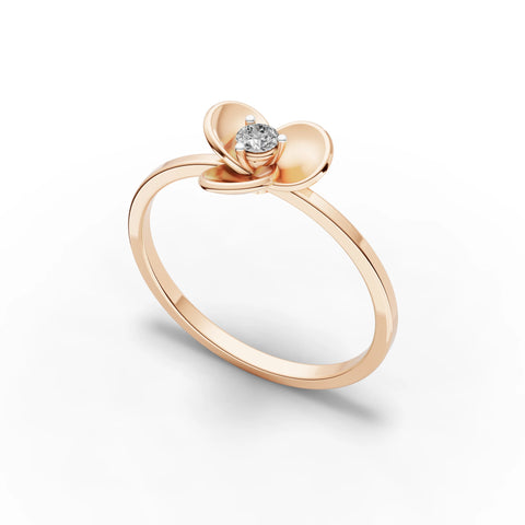 Halo Sparkle Delicate Ring