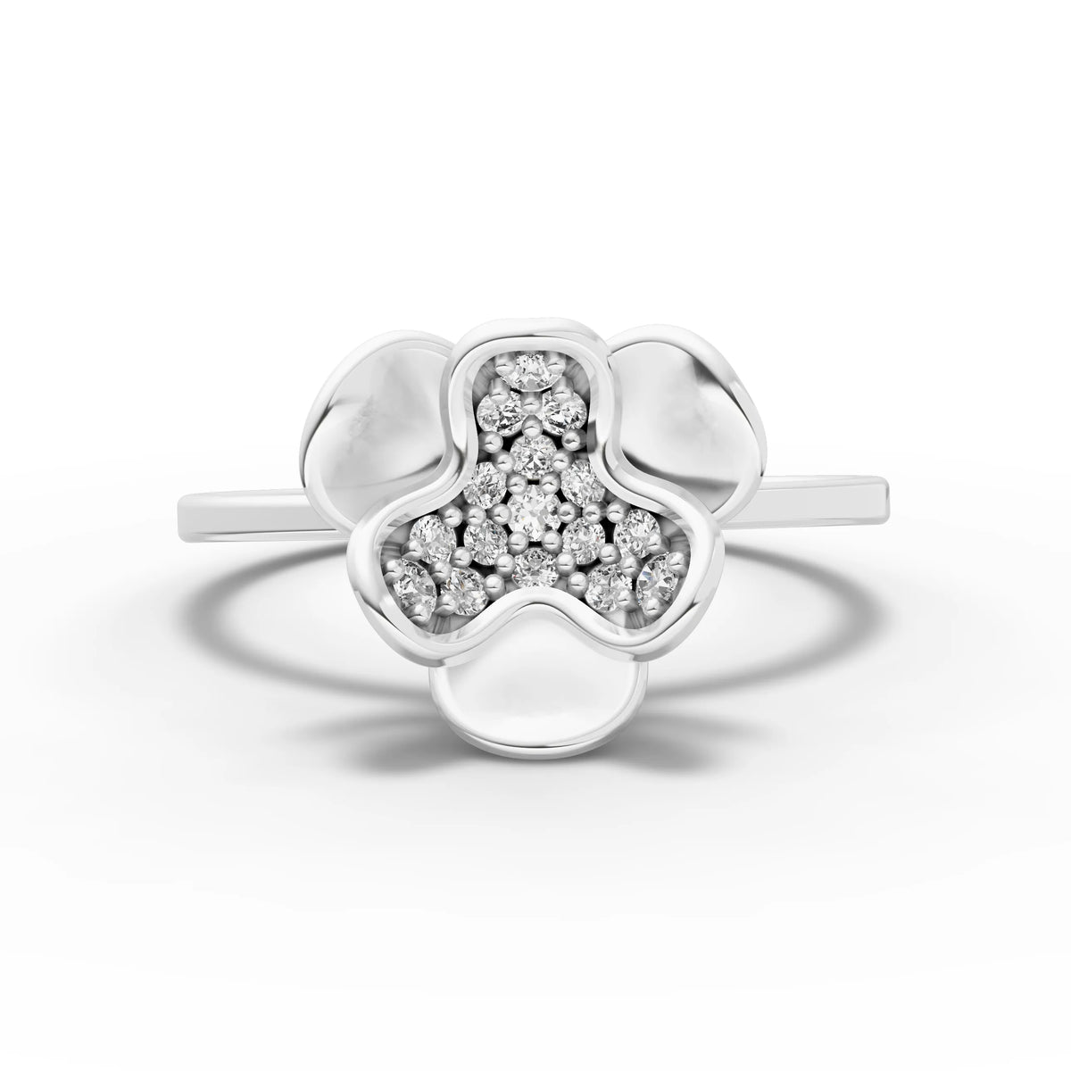 Petal Heart Delicate Ring