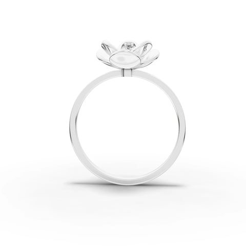 Petal Heart Delicate Ring