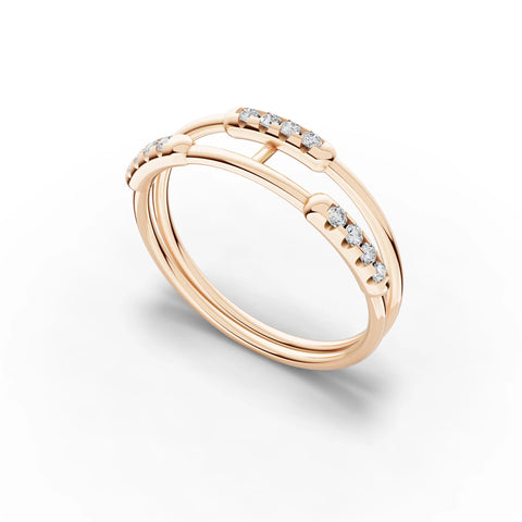 Triangle Bloom Delicate Ring