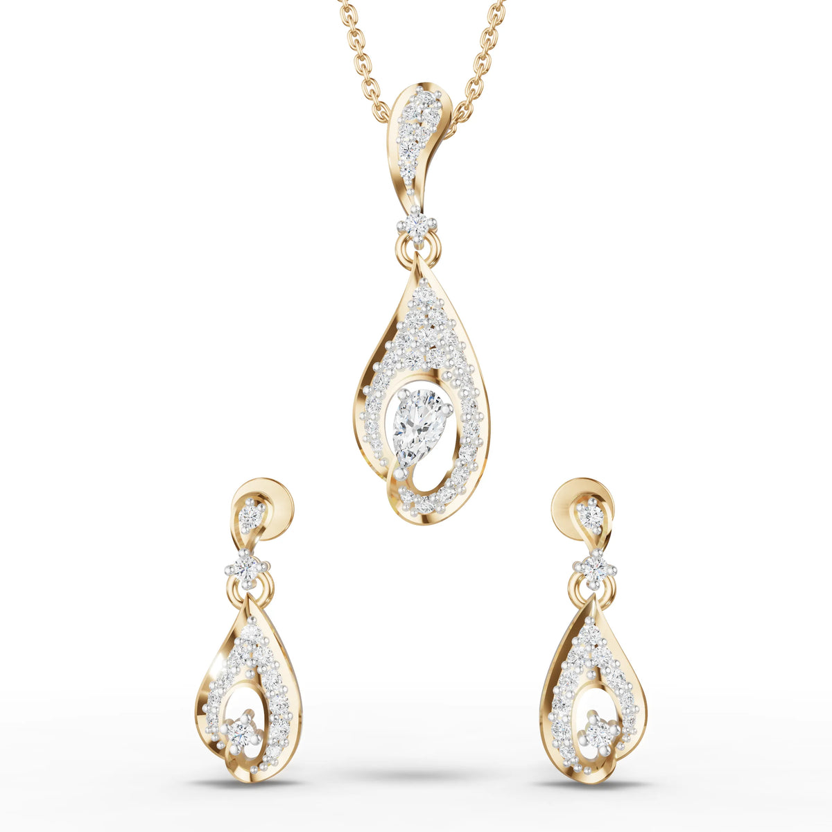 Stellar Symphony Moissanite Diamond Jewellery Set