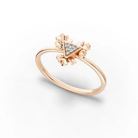 Tribal Spark Delicate Ring