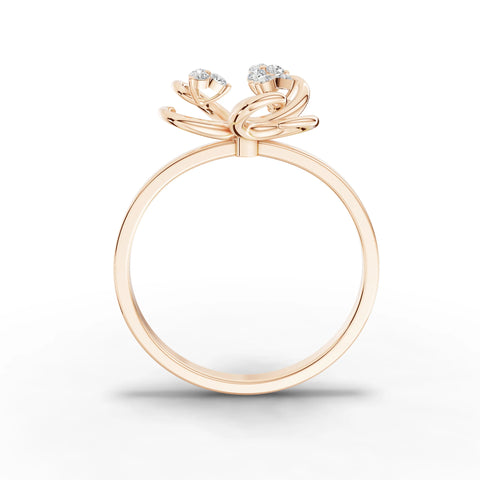 Trinity Bloom Diamond Ring