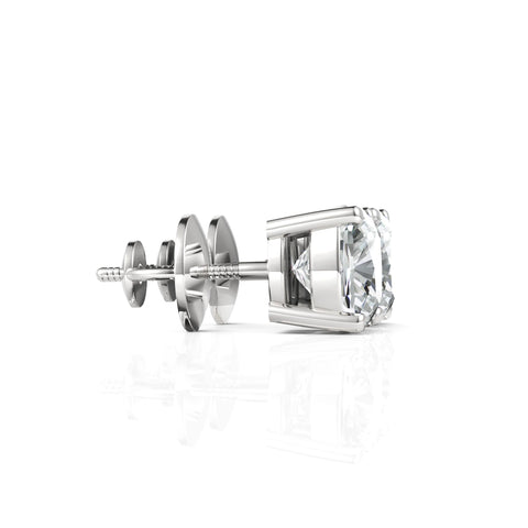 Cushion Diamond Studs | GRA & IDGL Certified Moissanite Diamonds